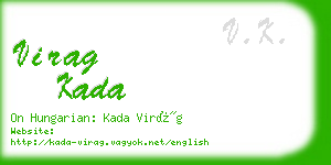 virag kada business card